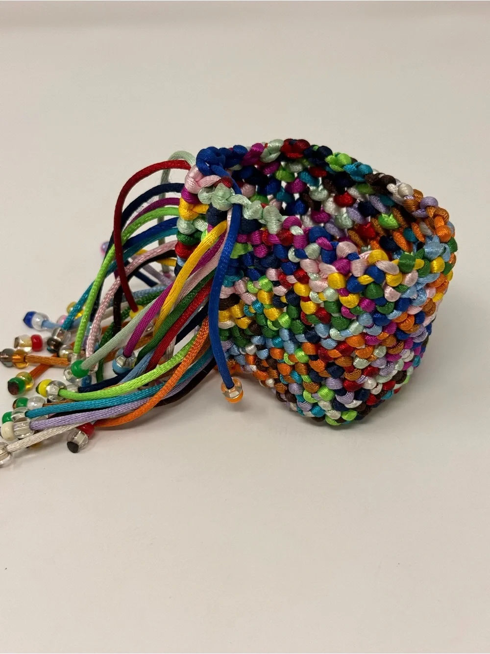 Multicolor Beaded Bracelet - Pack of Adjustable String Bands - Picture 6 of 9
